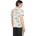 Gucci Off-White and Multicolor Disney Edition Mouse Short Sleeve Shirt