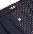 Anonymous Ism - Printed Cotton Boxer Shorts - Blue