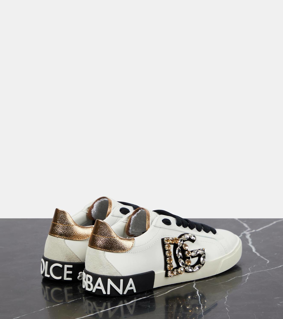 Dolce&Gabbana Portofino Vintage leather sneakers Dolce & Gabbana