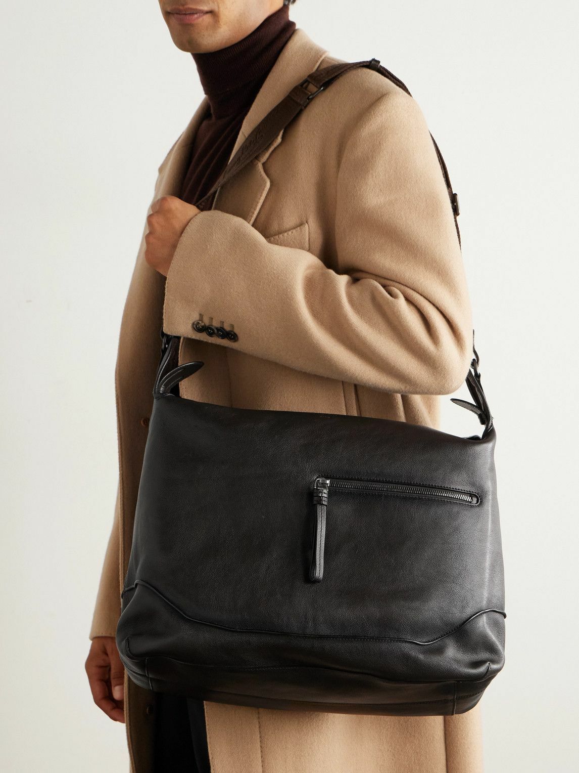 Berluti - Un Jour Textured-Leather Messenger Bag