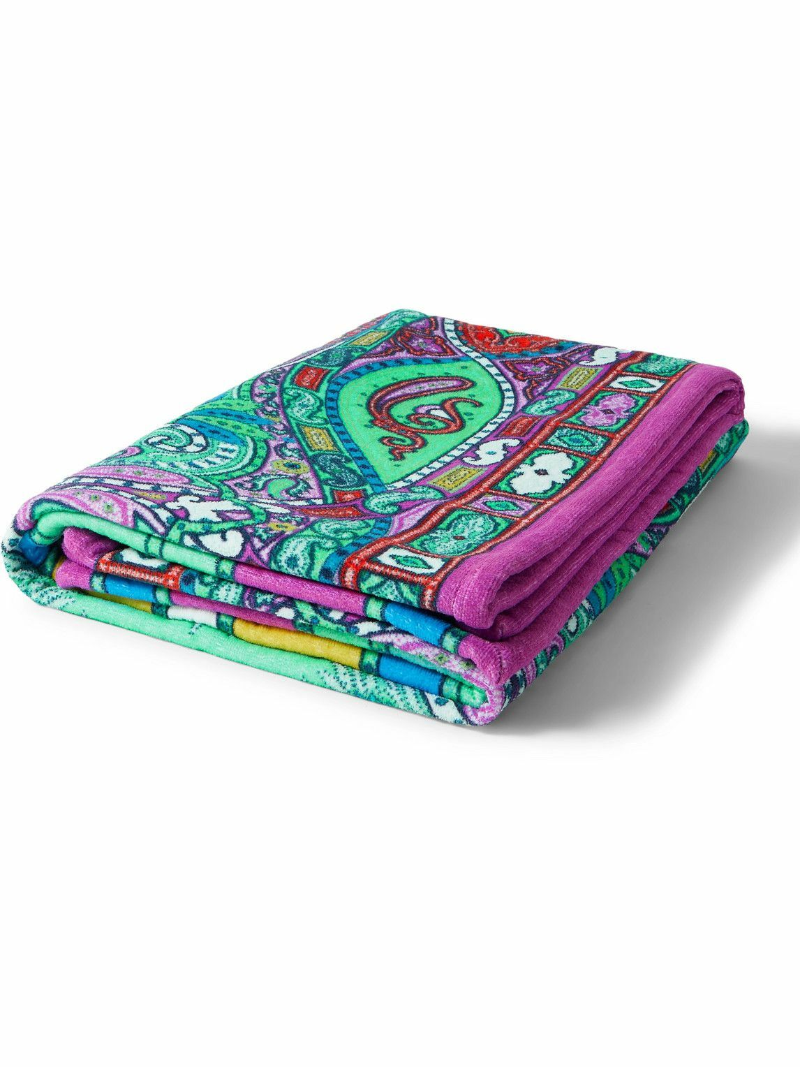 New ETRO Paisley Print Cotton Terry Towel Turban Etro - Paisley-Print Cotton-Terry Beach Towel Etro main image 3