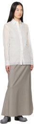Gabriela Coll Garments White No.197 Taffeta Shirt