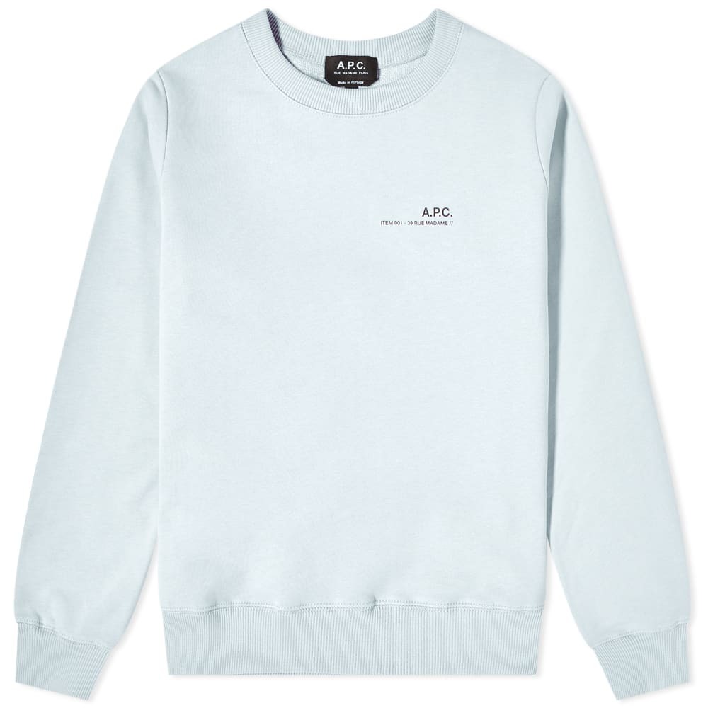 A.P.C. Women's APC Sweat in Light Blue A.P.C.