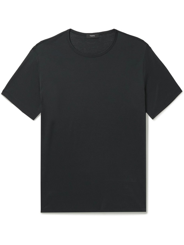 Photo: THEORY - Cotton-Jersey T-Shirt - Gray