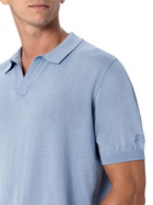MC2 Saint Barth Light Blue Buttonless Knitted Polo Shirt Sloan