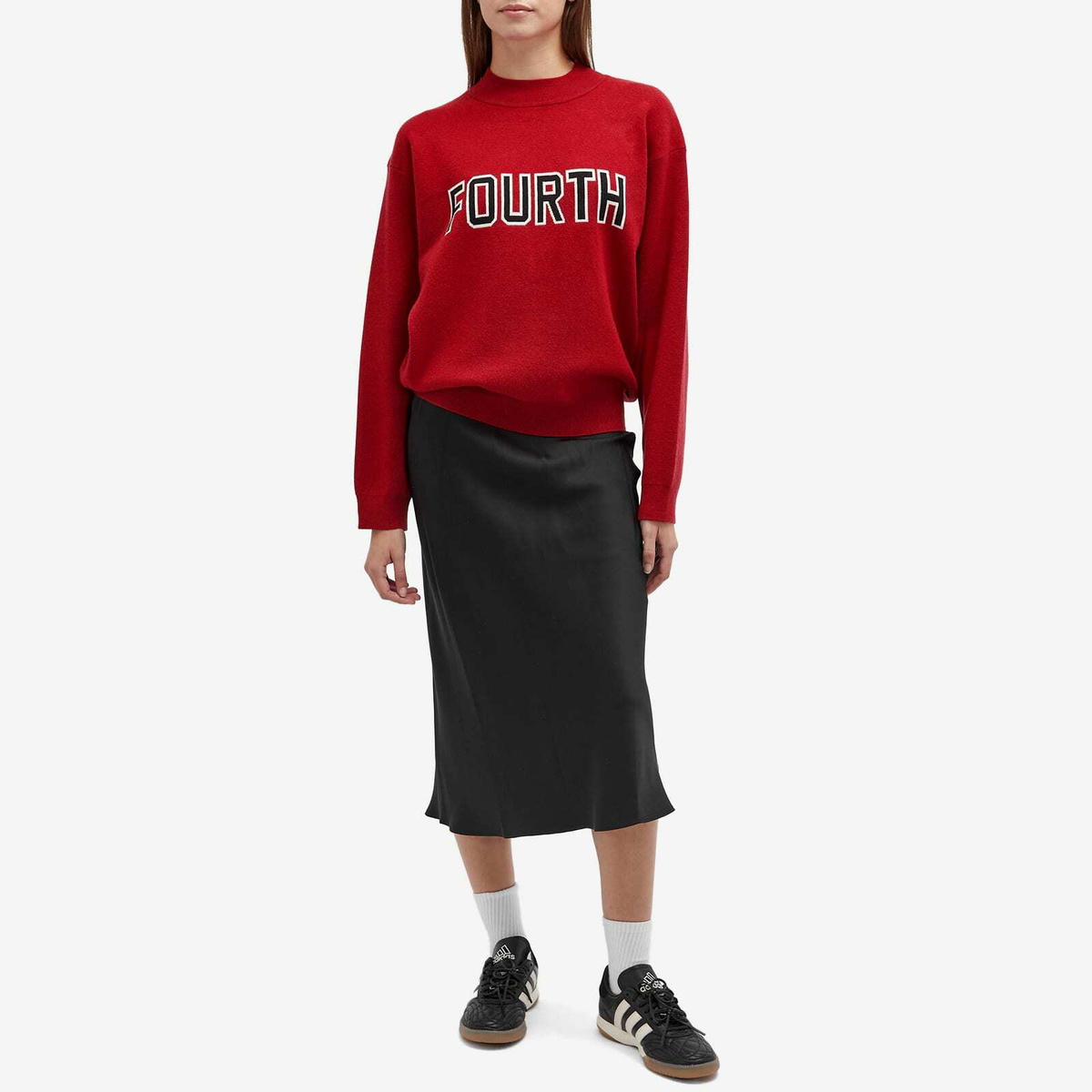 4th & Reckless Women's Lidia Knit Jumper in Red