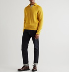 MR P. - Ribbed Merino Wool Half-Zip Sweater - Yellow