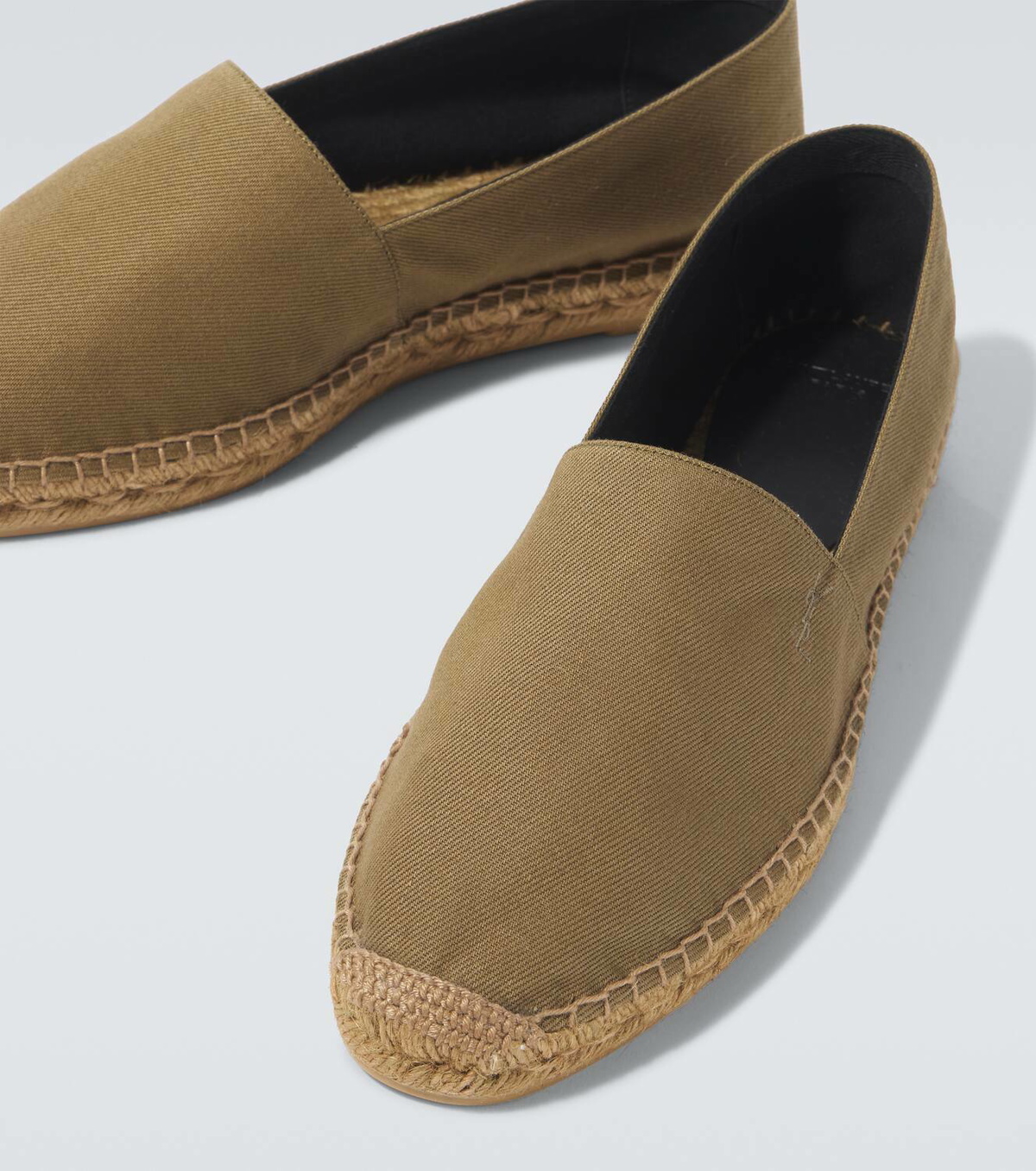 Saint Laurent Cassandre gabardine espadrilles