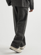 Auralee - Straight-Leg Wool-Tweed Trousers - Gray