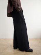 Jacquemus - Tempo Wide-Leg Wool-Blend Woven Trousers - Gray