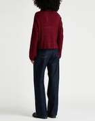 Manila Grace Womens Turtleneck Brick