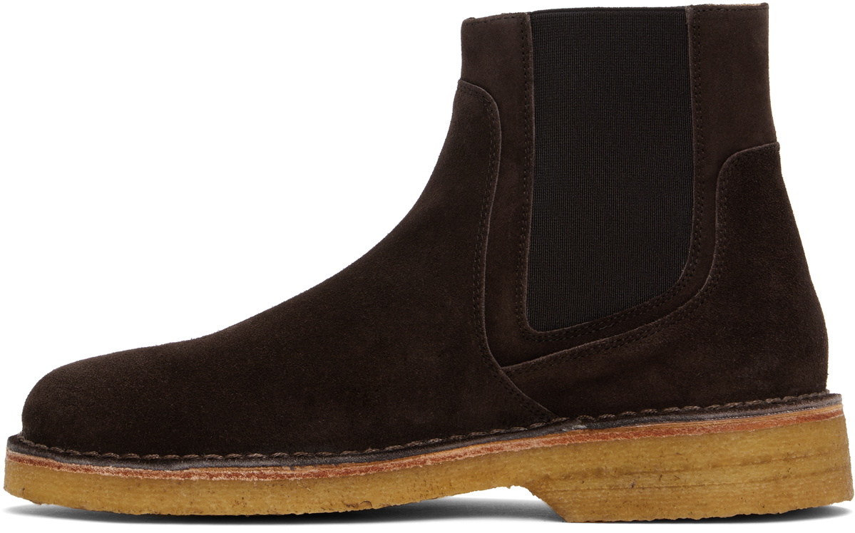 A.P.C. Brown Theodore Chelsea Boots