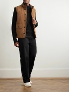 S.N.S. Herning - Stark Slim-Fit Cable-Knit Merino Wool Sweater - Black