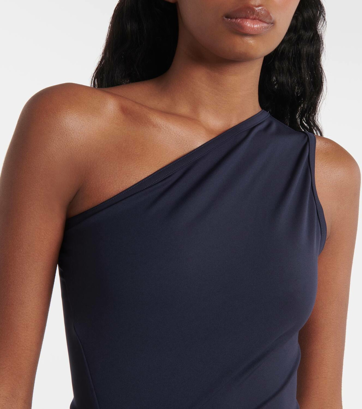 Bottega Veneta Gathered one-shoulder swimsuit
