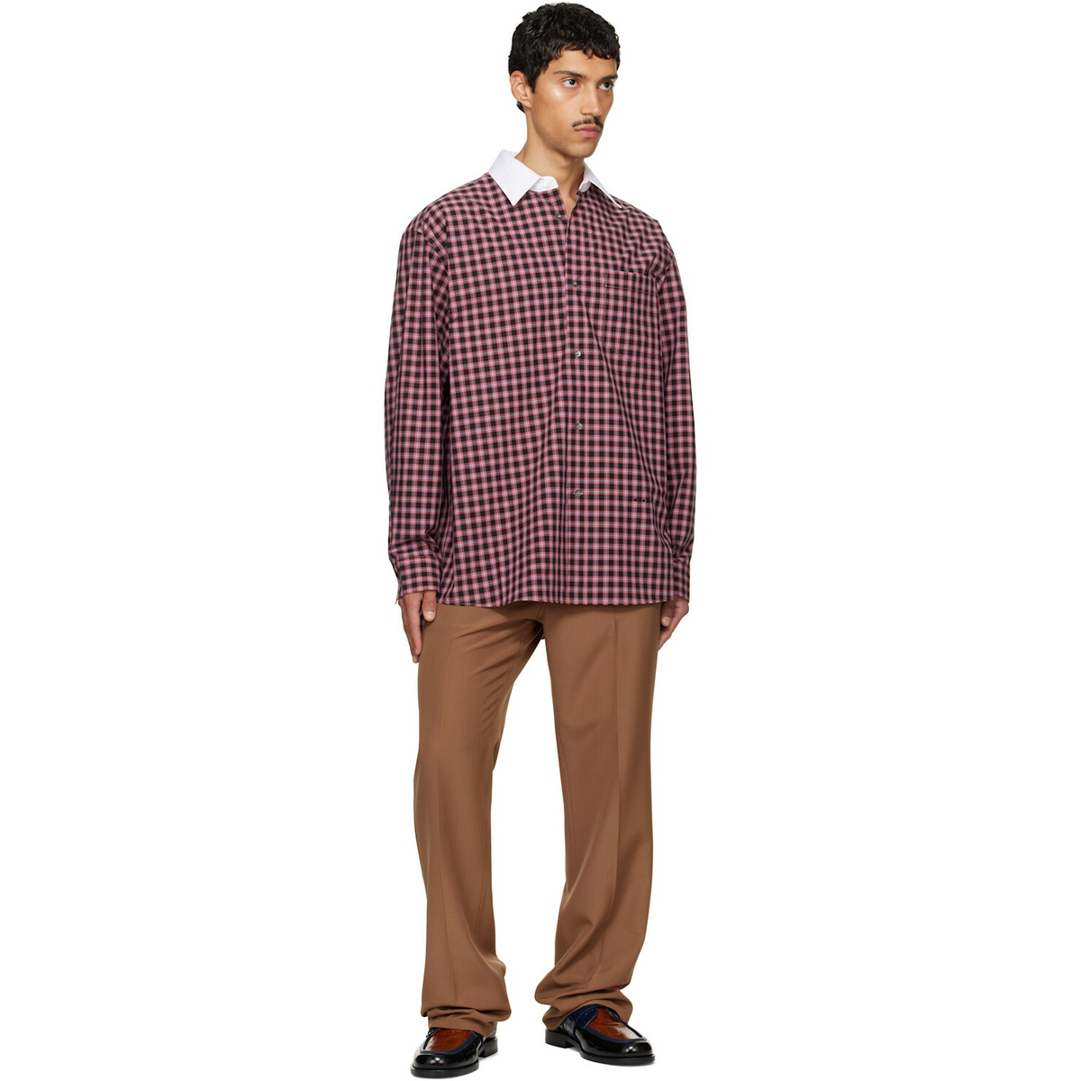 Marni Red & Black Checked Shirt