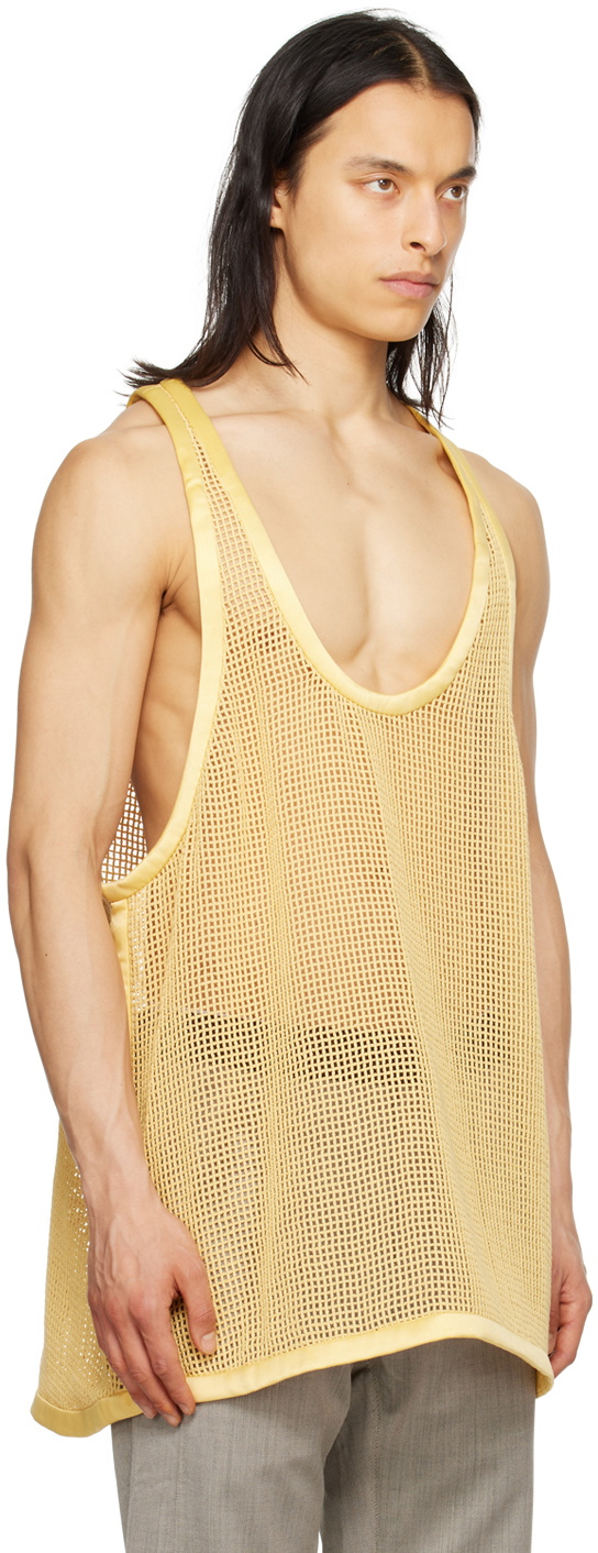 Cornerstone Yellow Scoop Neck Tank Top