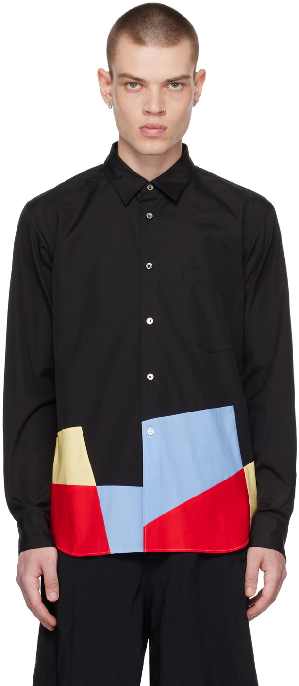 Comme des Garçons Homme Plus Black Patchwork Shirt Comme des Garcons