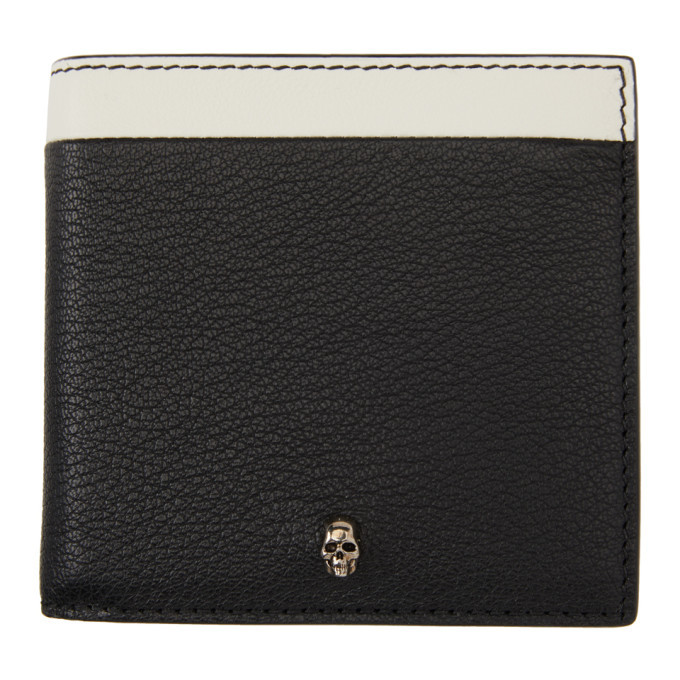 Photo: Alexander McQueen SSENSE Exclusive Black Skull Bifold Wallet