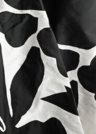 Lovebirds Forest Appliquéd Silk-taffeta Maxi Skirt Black And White