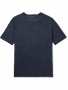 Thom Sweeney - Cotton and Linen-Blend T-Shirt - Blue