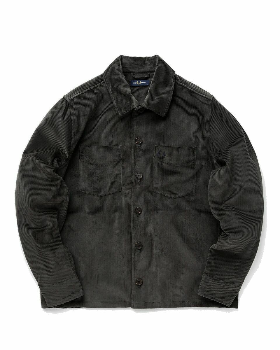 Photo: Fred Perry Cord Overshirt Green - Mens - Overshirts