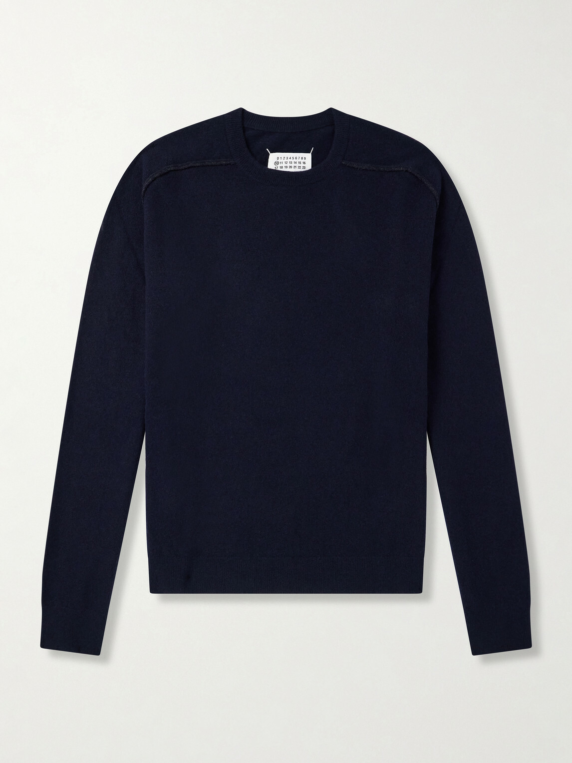 Maison Margiela - Knitted Wool Sweater - Blue