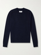Maison Margiela - Knitted Wool Sweater - Blue