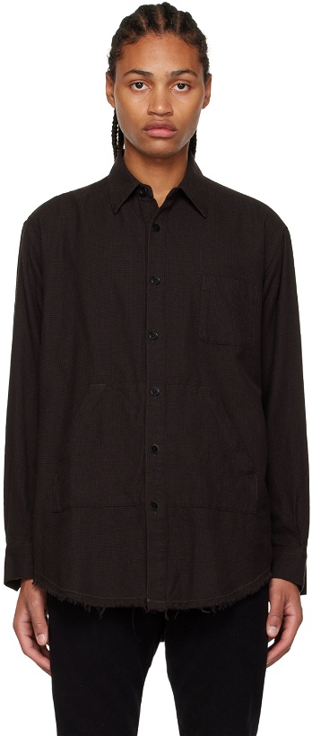 Photo: Undercoverism Brown Frayed Shirt