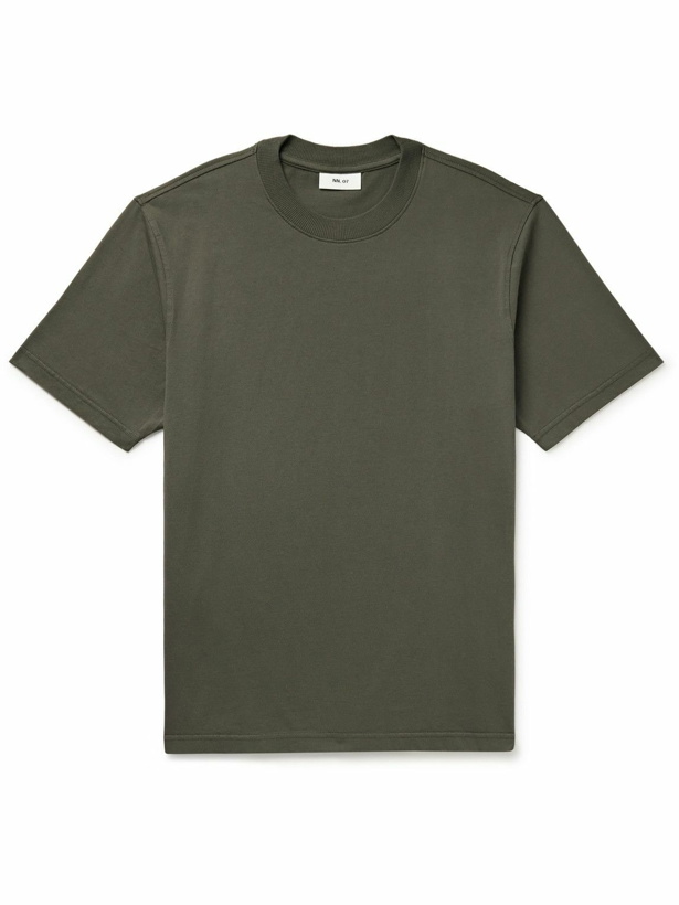 Photo: NN07 - Adam 3209 Pima Cotton-Jersey T-Shirt - Green