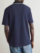 Loewe - Anagram Logo-Embroidered Cotton-Piqué Polo Shirt - Blue