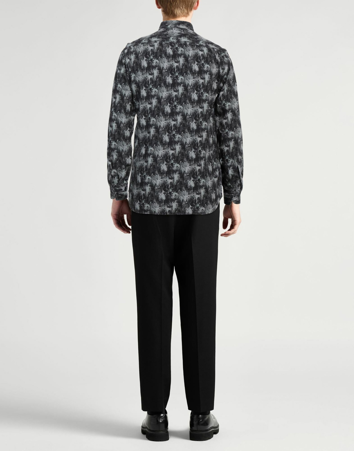 Lardini Mens Shirt in Midnight blue