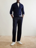 SEASE - Mindset Straight-Leg Stretch Virgin Wool-Flannel Trousers - Blue