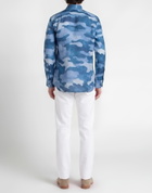 120% Lino Mens Shirt in Light blue