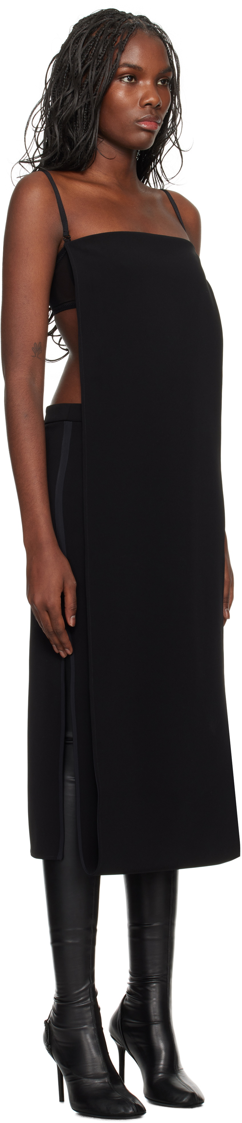 courrèges Women's Holistic Long Dress Black