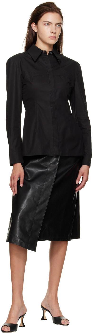 LVIR Black Open Back Shirt