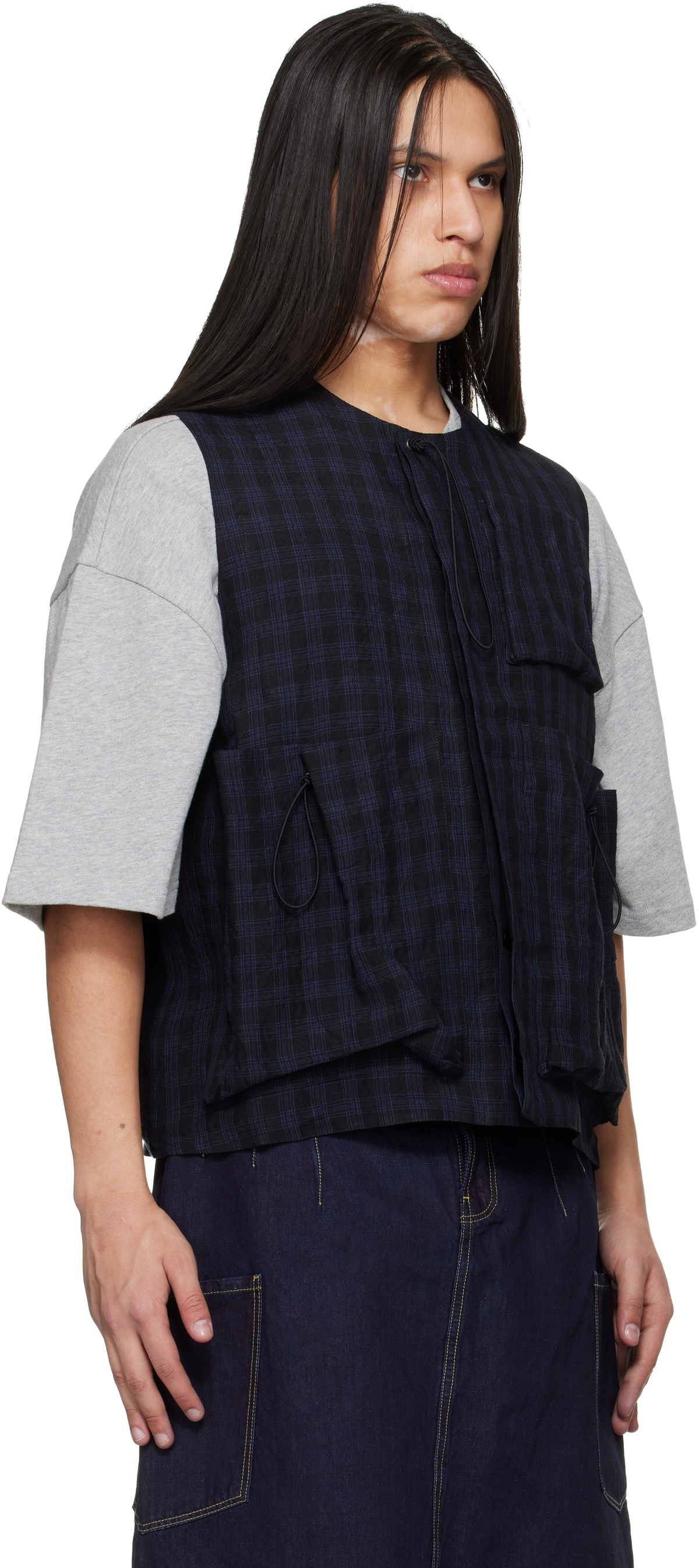 Toogood Black & Blue 'The Roper' Vest