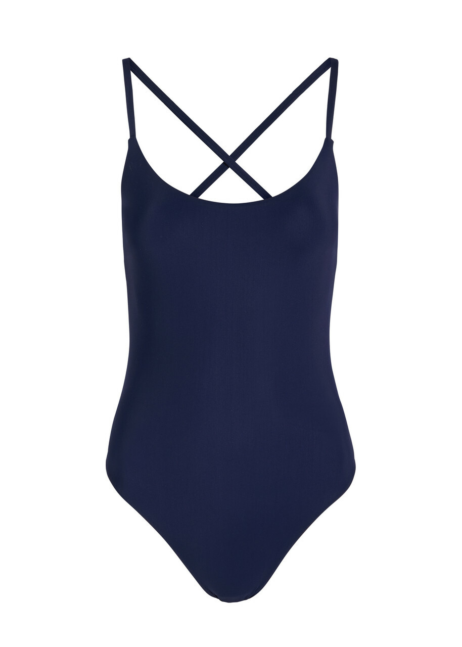 Lido Uno Cross-back Swimsuit Navy