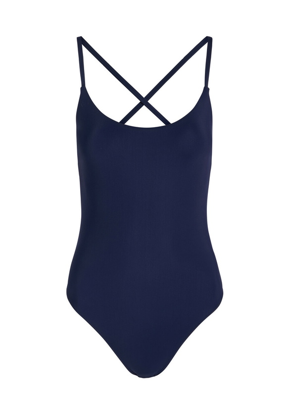 Photo: Lido Uno Cross-back Swimsuit Navy