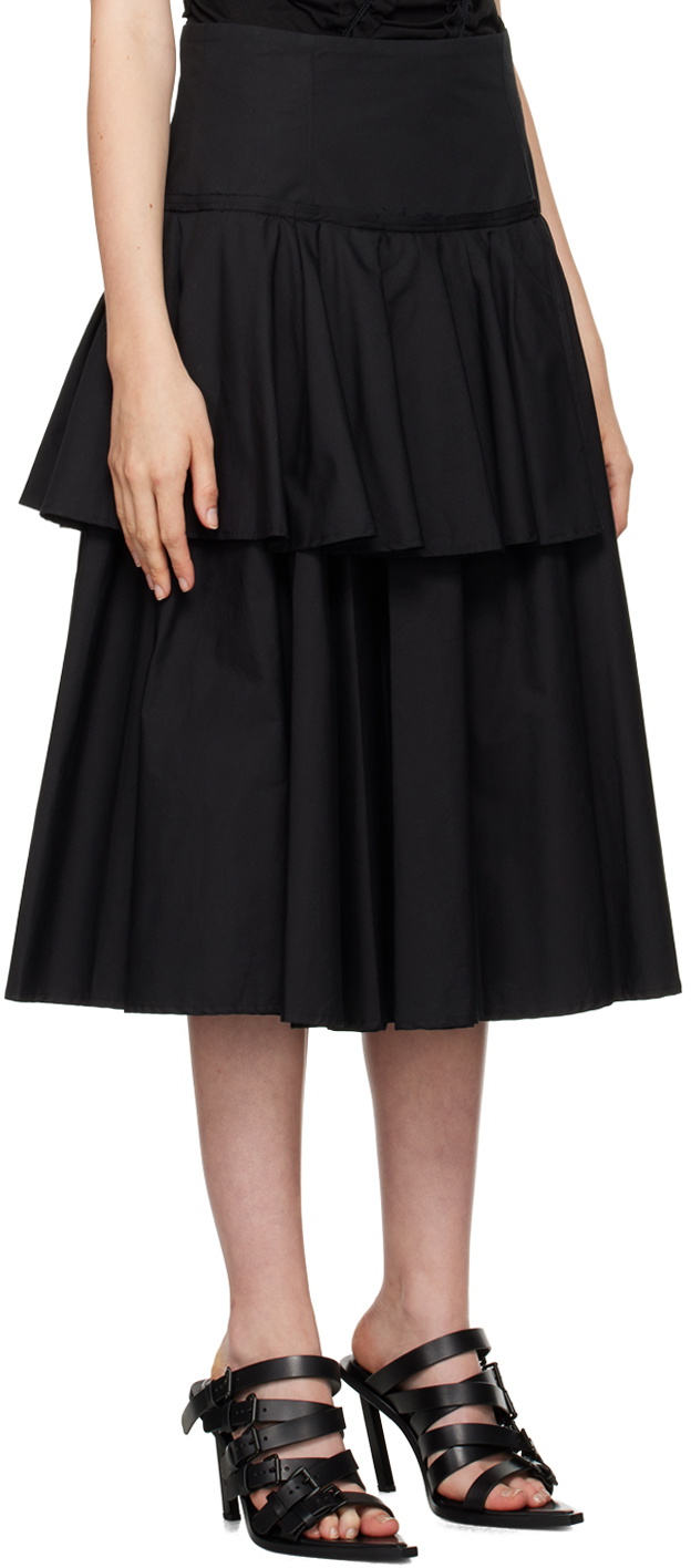 Renaissance Renaissance Black July Midi Skirt
