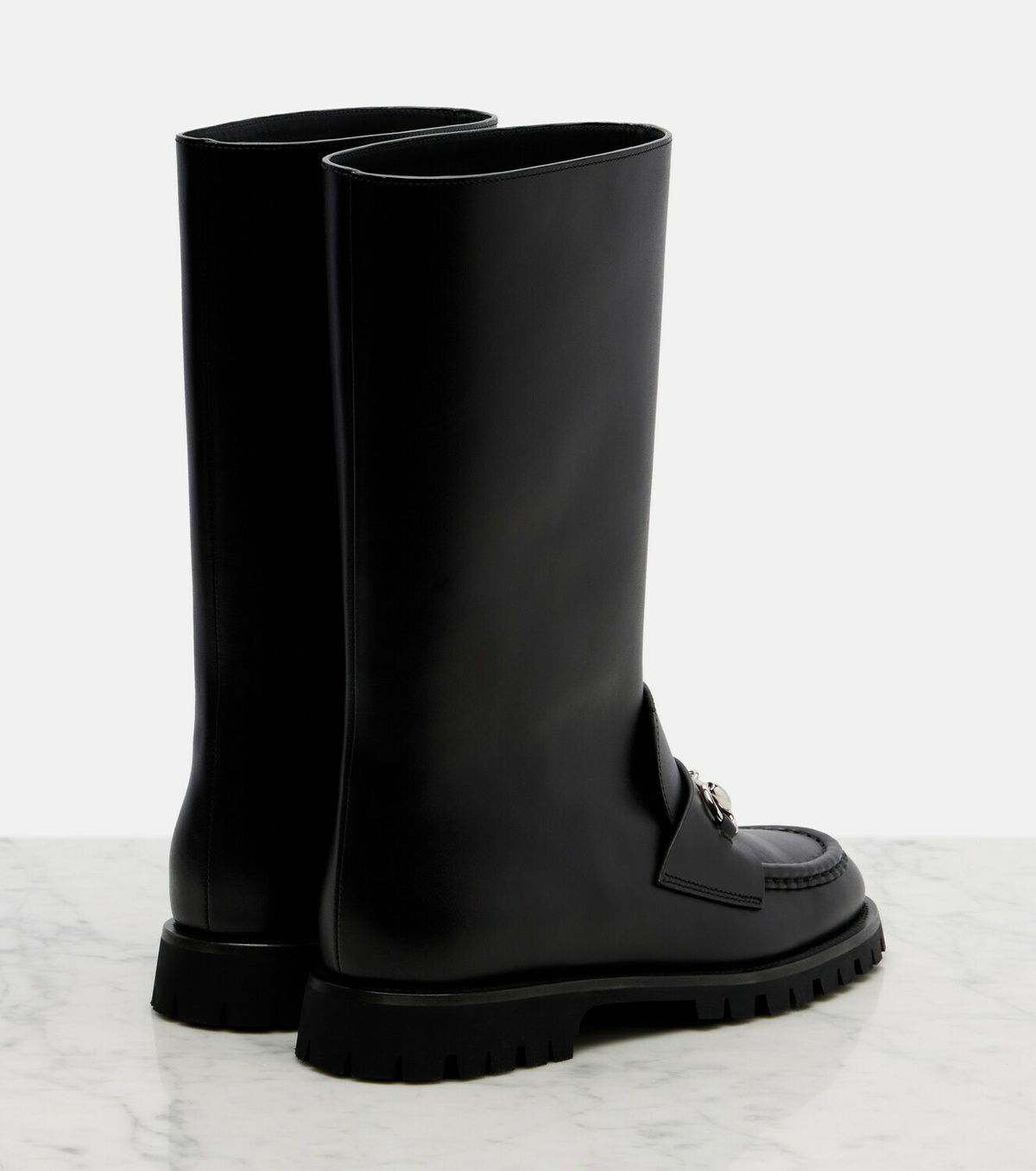 Gucci Horsebit leather ankle boots
