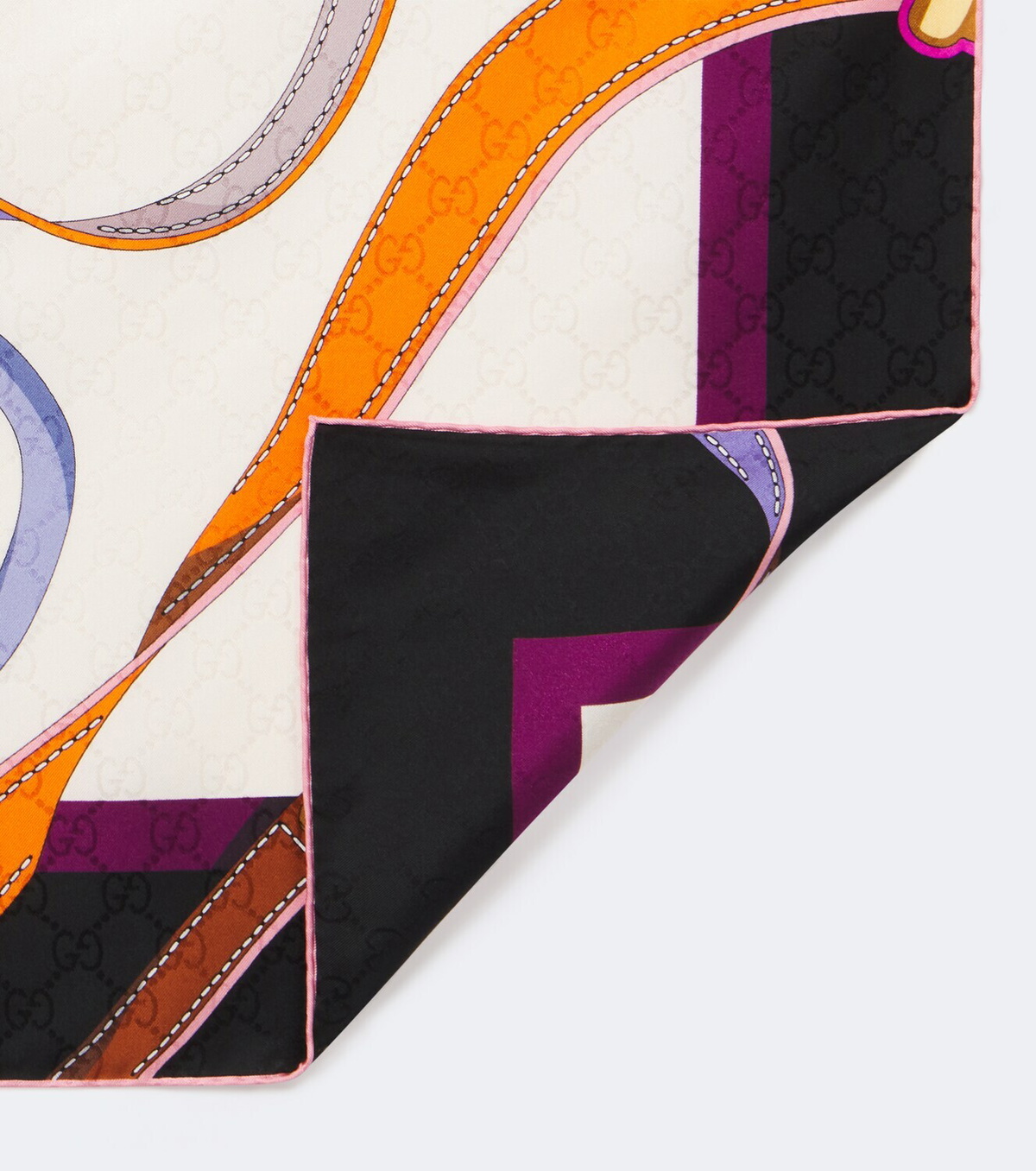 Gucci Printed silk twill scarf
