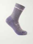 Satisfy - Stretch Merino Wool-Blend Socks - Purple