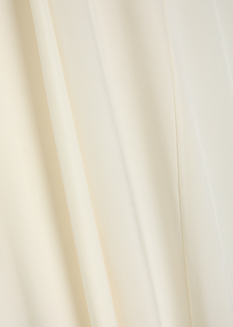The New Arrivals Ilkyaz Ozel Umay Cape-effect Stretch-jersey Gown Cream