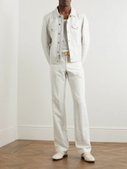 TOM FORD - Full-Grain Leather Trucker Jacket - White