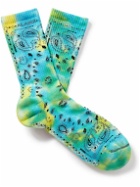 Alanui - Tie-Dyed Bandana-Jacquard Cotton-Blend Socks