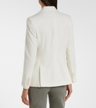Eleventy Double-breasted wool and cashmere blazer