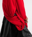 Loewe Double L asymmetric wool sweater