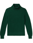 Drake's - Wool Rollneck Sweater - Green