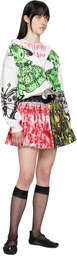 Chopova Lowena White Double Dotty Zip Hoodie
