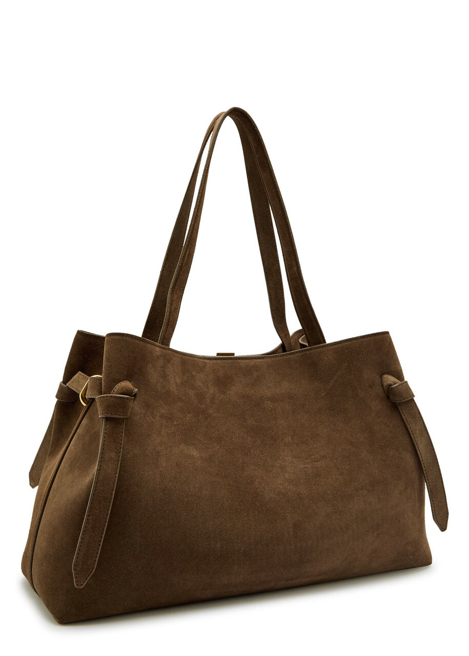 Yuzefi Gyoza Suede Tote bag - Brown - One Size